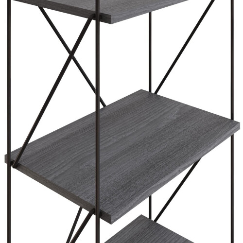 Timber Art Design UK Leylo Grey Display Unit Modern Storage Shelving for Home or Office 2