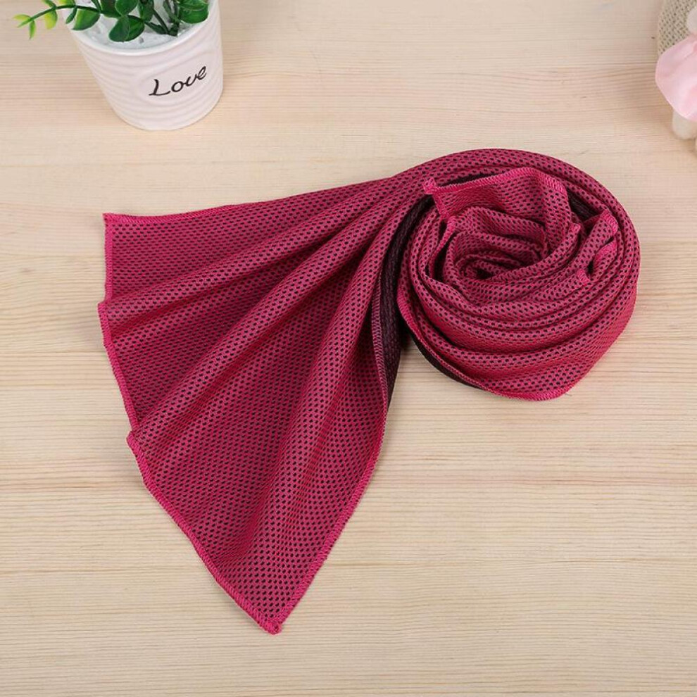(Rose Red) Cooling Towels for Neck and Face,Workout Towel for Sweat, Towels for Gym for Women Sports Towel Sweat Rags for Gym