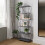 Timber Art Design UK Leyo Grey 6 Tier Bookcase Tall Storage Shelving Unit for Home / Office 1