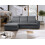 Furniture 786 (Left Hand Facing Grey) Soho High Back corner/ Left/ Right/ Grey/ Beige 1