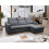Furniture 786 (Right Hand Facing Grey) Soho High Back corner/ Left/ Right/ Grey/ Beige 3