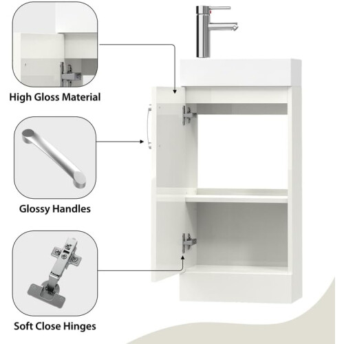 BELOFAY Floor Standing Vanity Unit With Basin 2