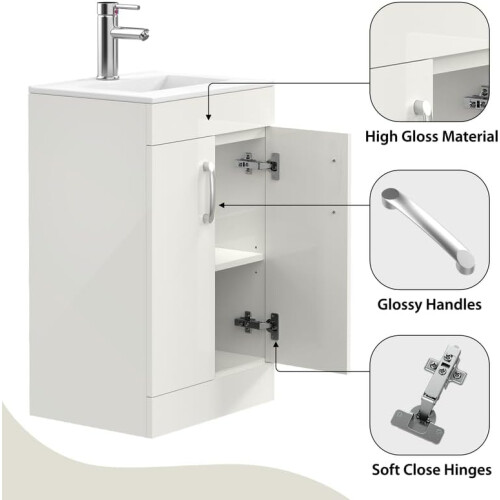 BELOFAY Floor Standing Vanity Unit With Basin 2