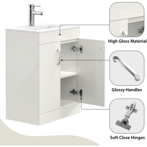 BELOFAY Floor Standing Vanity Unit With Basin 2