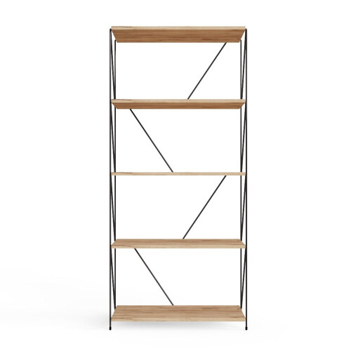 Timber Art Design UK Leylo 5 Tier Shelving Unit Modern Storage Display for Home or Office 2