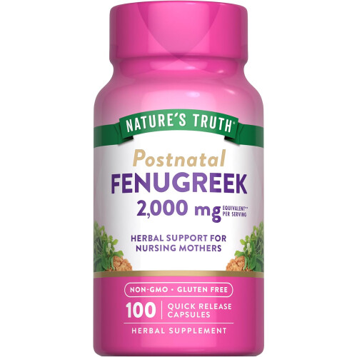 Nature's Truth, Fenugreek, 100 Ταχεία Ελευθερία Σάκουλες (1,000 mg ανά Σάκουλα) 1