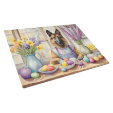 Carolines Treasures DAC6759LCB 15 x 12 in. Decorating Easter Belgian Tervuren Glass Cutting Board