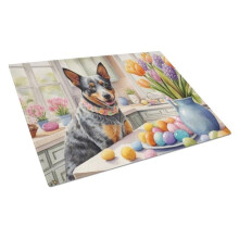 Carolines Treasures DAC6749LCB 15 x 12 in. Decorating Easter Australian Cattle Dog Glass Cutting Board