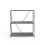 Timber Art Design UK Leyo Grey 3 Tier Bookcase Modern Storage Shelving for Home or Office 2