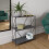 Timber Art Design UK Leyo Grey 3 Tier Bookcase Modern Storage Shelving for Home or Office 1