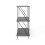 Timber Art Design UK Leyo Grey 3 Tier Bookcase Modern Storage Shelving for Home or Office 4