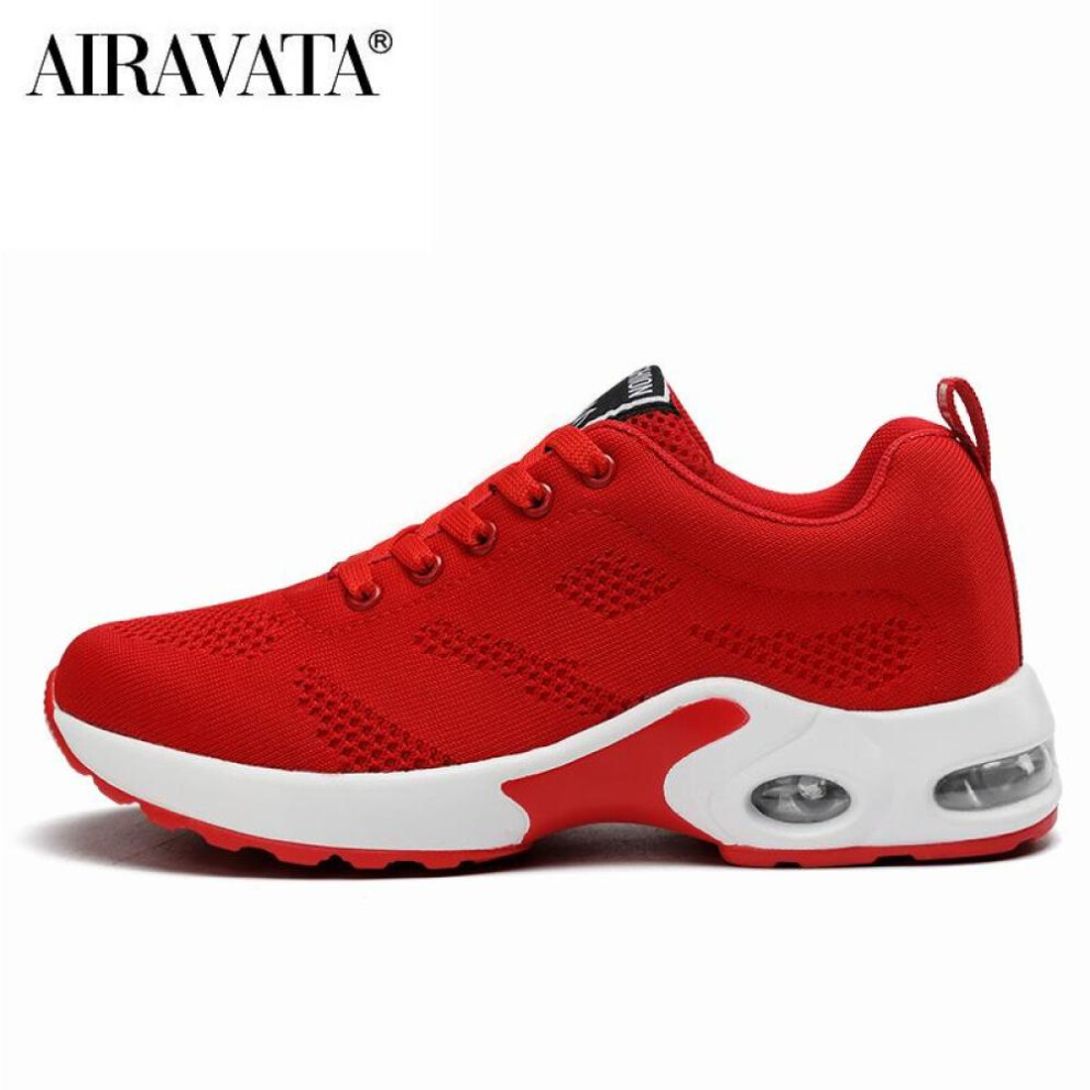 (red, 37) Women Air Cushion Running Shoes Sports Tennis Shoes Breathable Lightweight Sneakers Size 35-42
