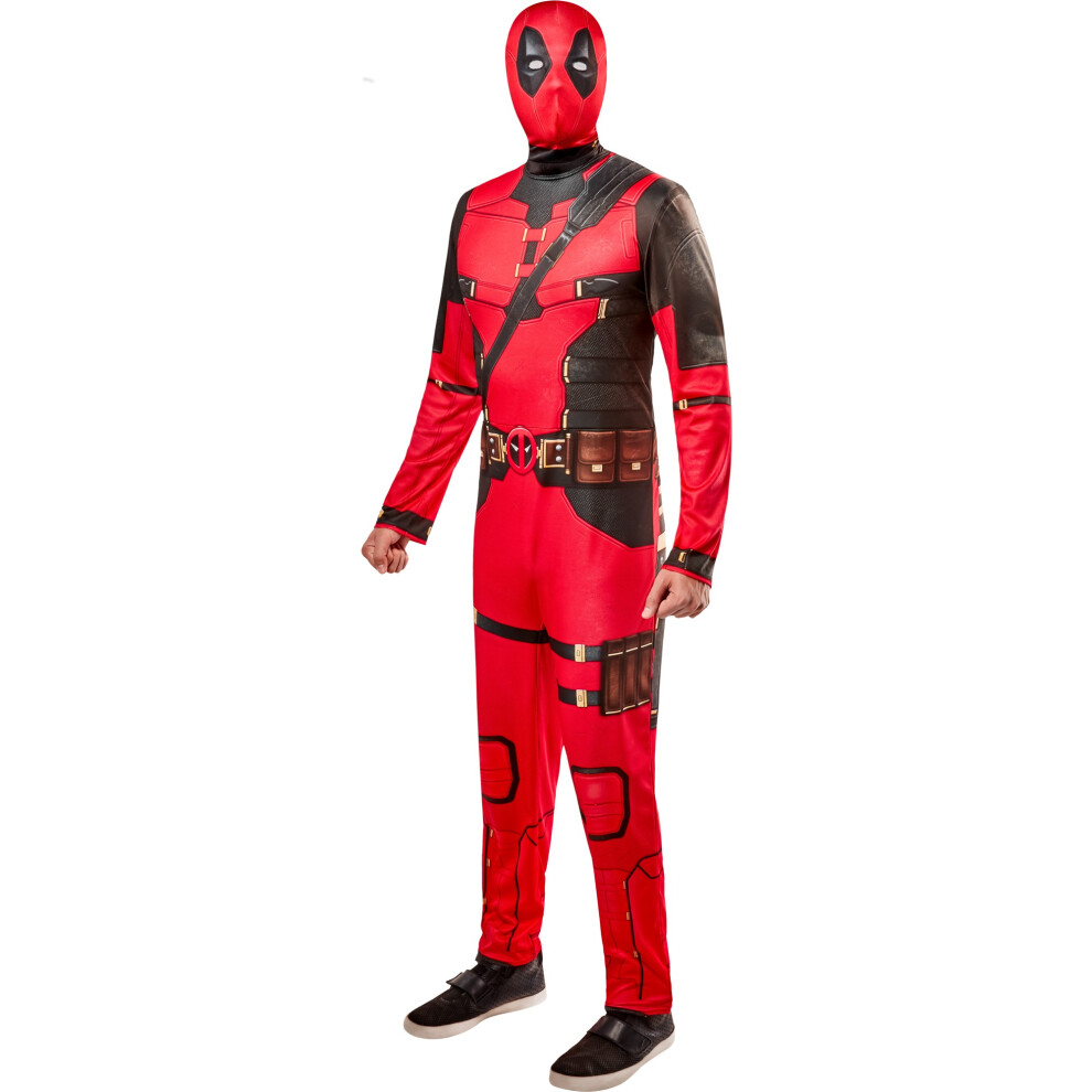 (L, Red/Black) Deadpool Unisex Adult Costume