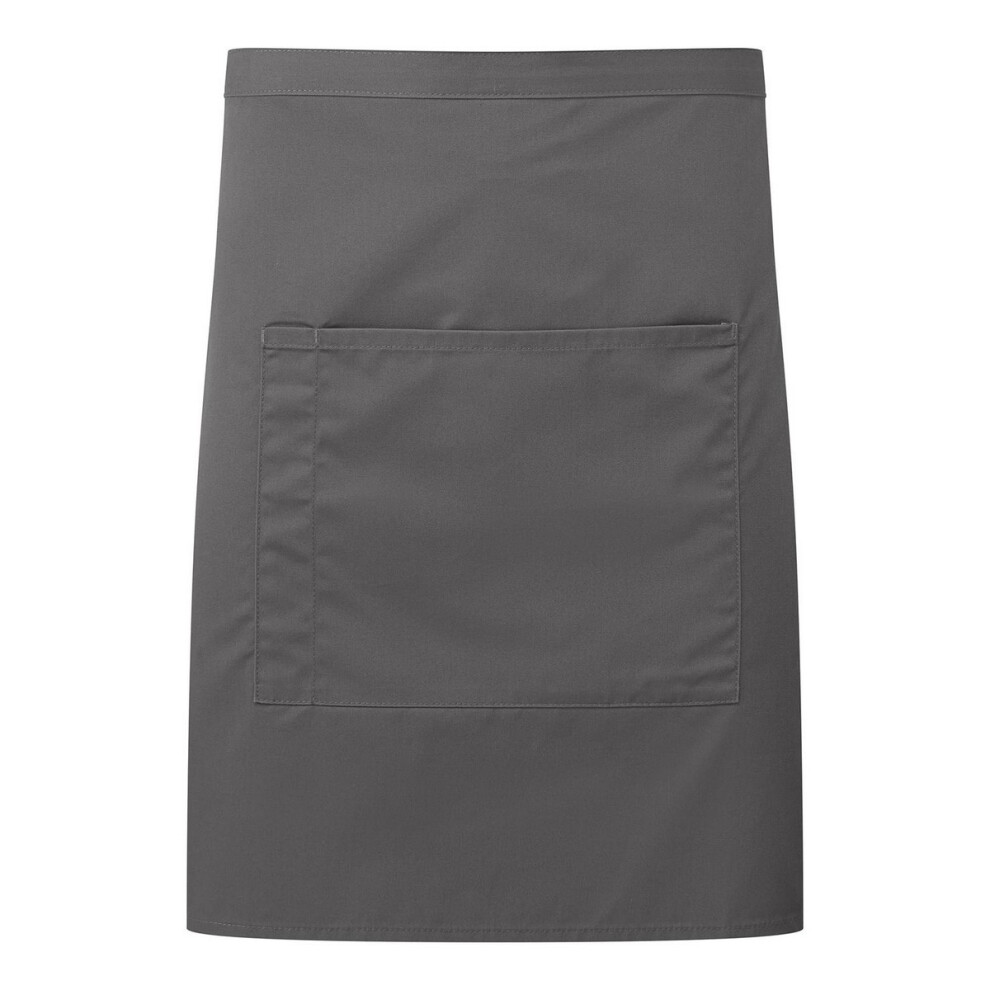 (One Size, Dark Grey) Premier Pocket Short Apron