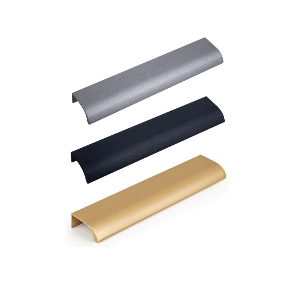 (Brushed Grey, 32 Mm Hole Center) Cabinet Door Profile Handle Viefe Ona Of Hafele 8436531788162