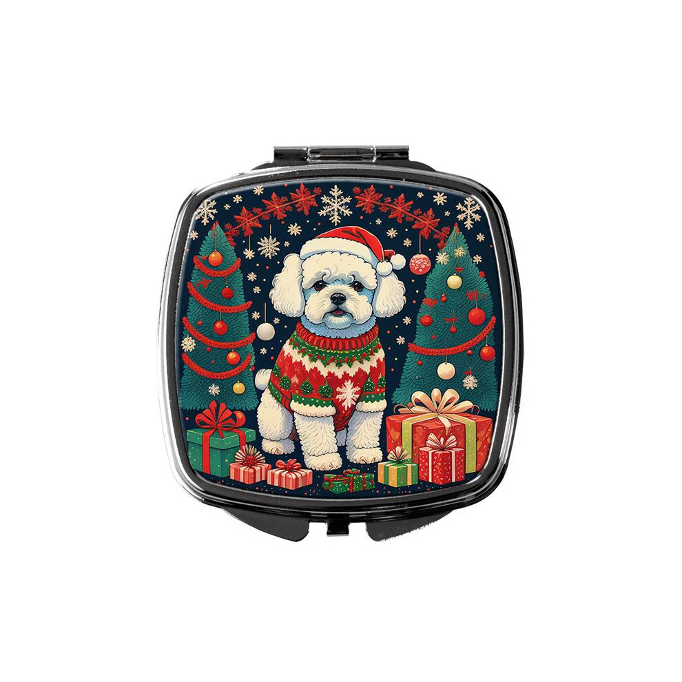 Carolines Treasures Dac1100scm 3 X 2.75 In. Bichon Frise Christmas Compact Mirror