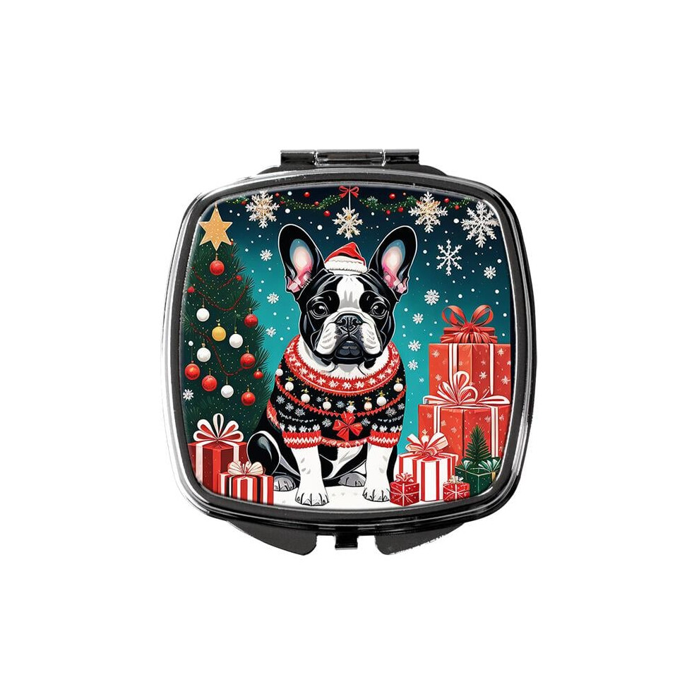 Carolines Treasures Dac1124scm 3 X 2.75 In. French Bulldog Christmas Compact Mirror