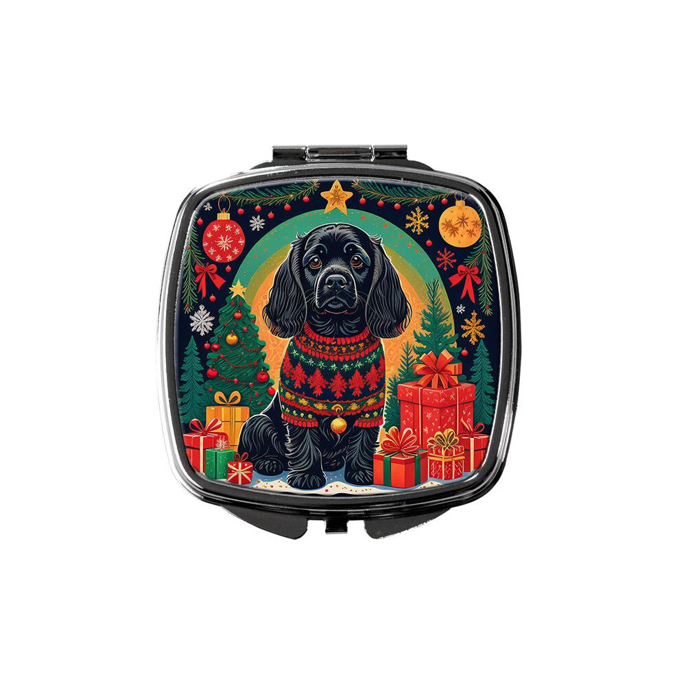 Carolines Treasures Black Dac1114scm 3 X 2.75 In. Cocker Spaniel Christmas Compact Mirror