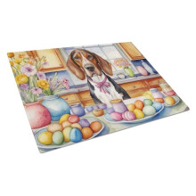 Carolines Treasures DAC6744LCB 15 x 12 in. Decorating Easter American English Coonhound Glass Cutting Board