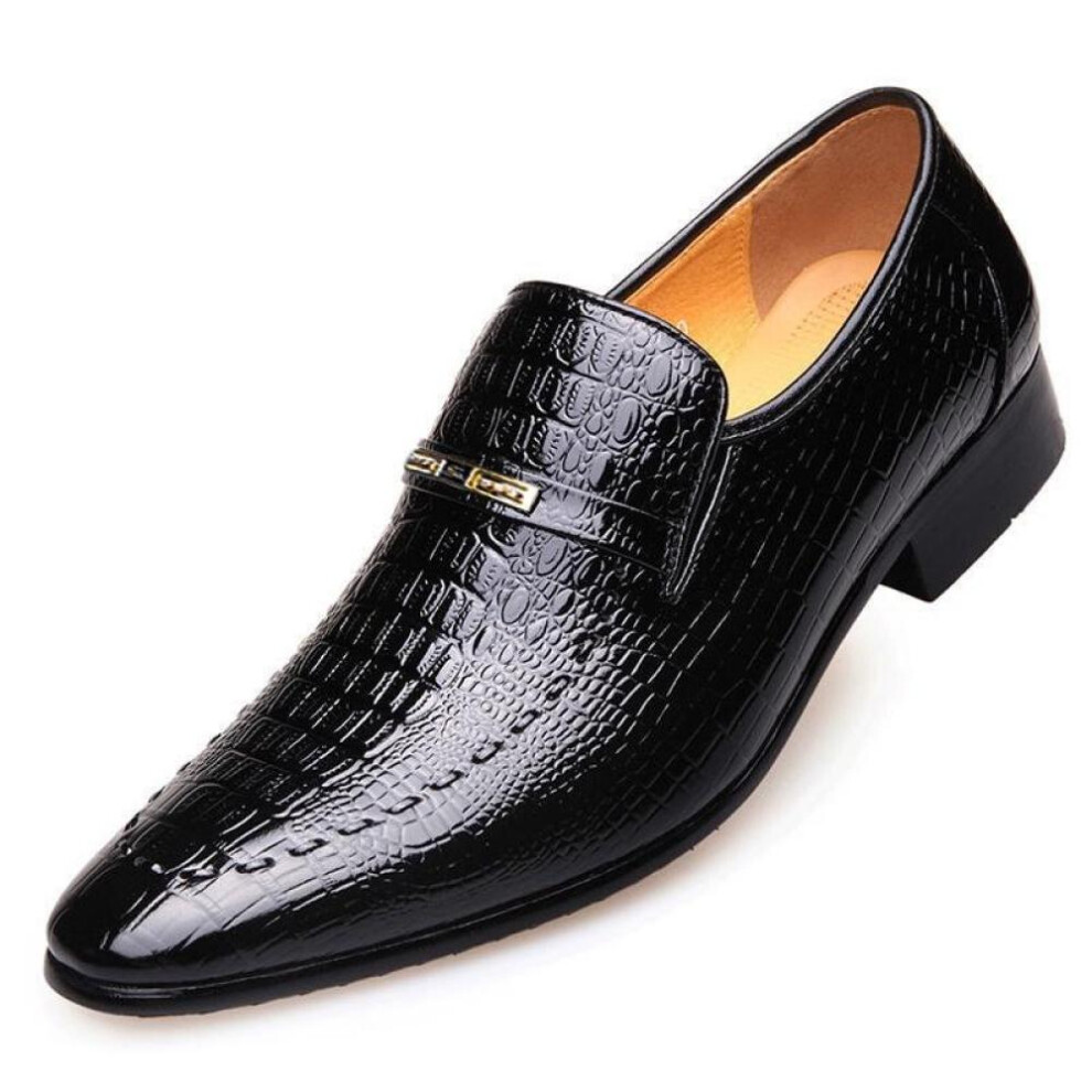 (black, 38) Mens Casual Leather Shoes Business Dress Shoes British Style Oxfords Shoes Wedding Shoes Big Size 38-48 Chaussure Homme Cuir