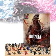 Godzilla Advent Calendar Blind Box 24 παιχνίδια Χριστούγεννα Απόκριες Αντίστροφη μέτρηση δώρο