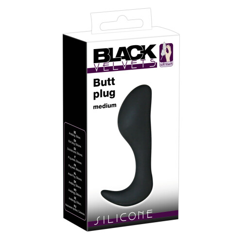 Curved Butt Plug Medium from Black Velvets