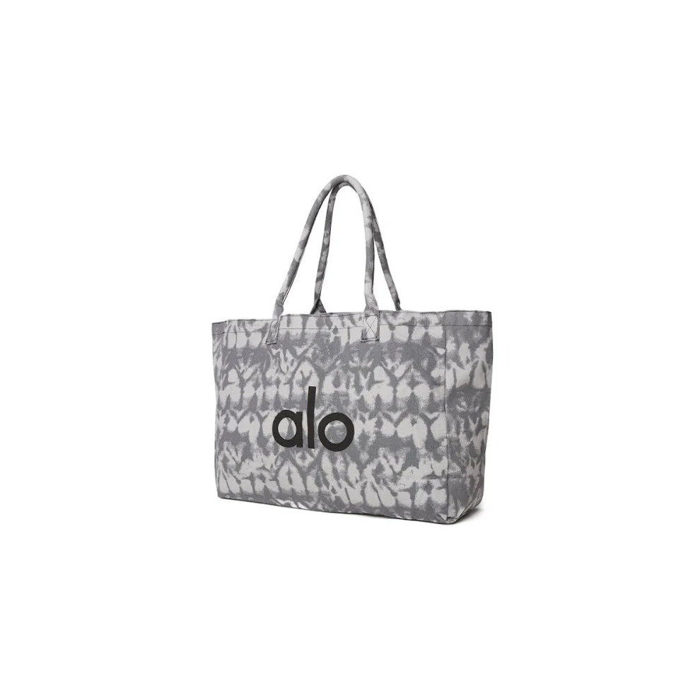 Alo Yoga Gray Tie Dye Large Canvas Tote Bag Gym Alo yoga bag