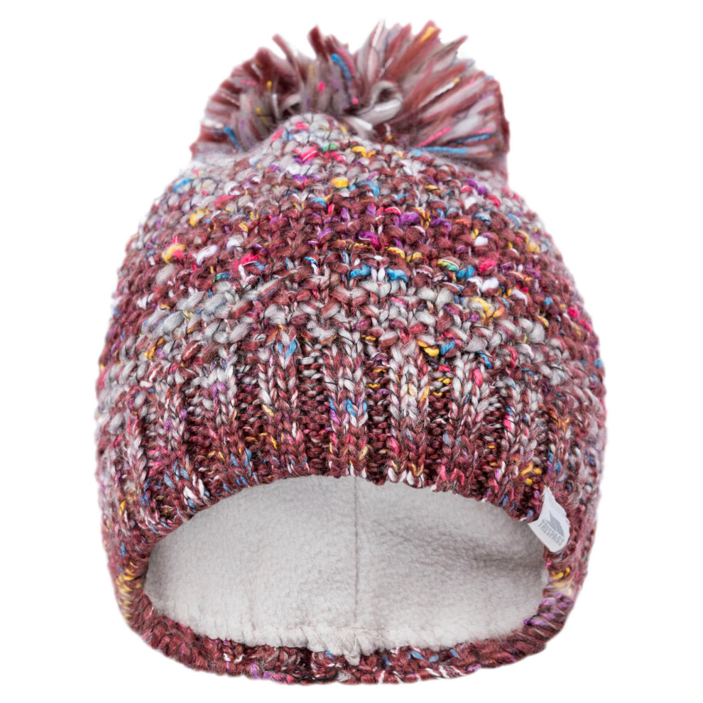 (One Size, Dark Cherry) Trespass Womens/Ladies Zabella Knitted Beanie