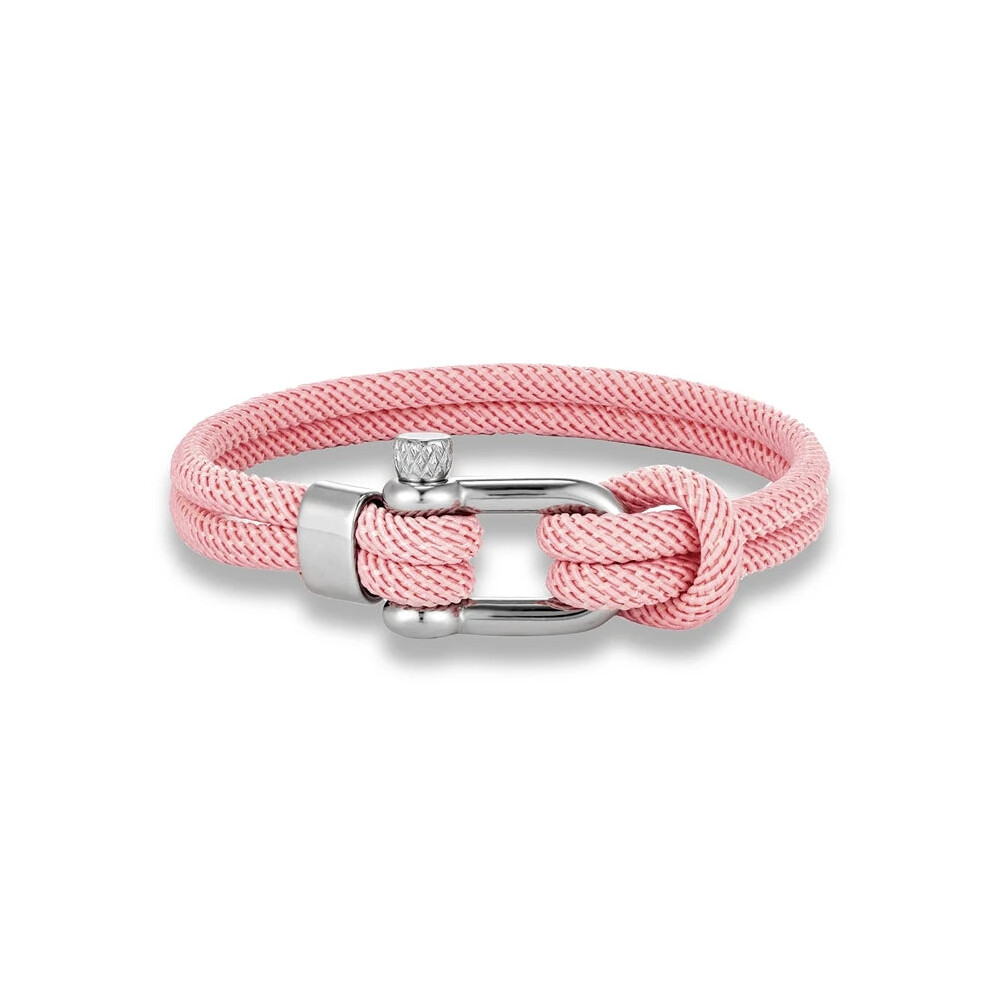Photos - Bracelet Nautical Rope U Shape Shackle Buckle Survival s(23cm, Pink)