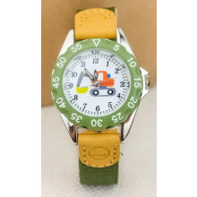 (Dial pattern 2) Boys Girls Quartz Watch Kids Childrens Fabric Strap Student Wristwatch