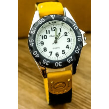 (digital black white 1) Boys Girls Quartz Watch Kids Childrens Fabric Strap Student Wristwatch