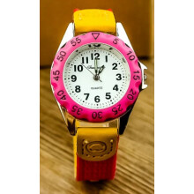 (digital black white 2) Boys Girls Quartz Watch Kids Childrens Fabric Strap Student Wristwatch