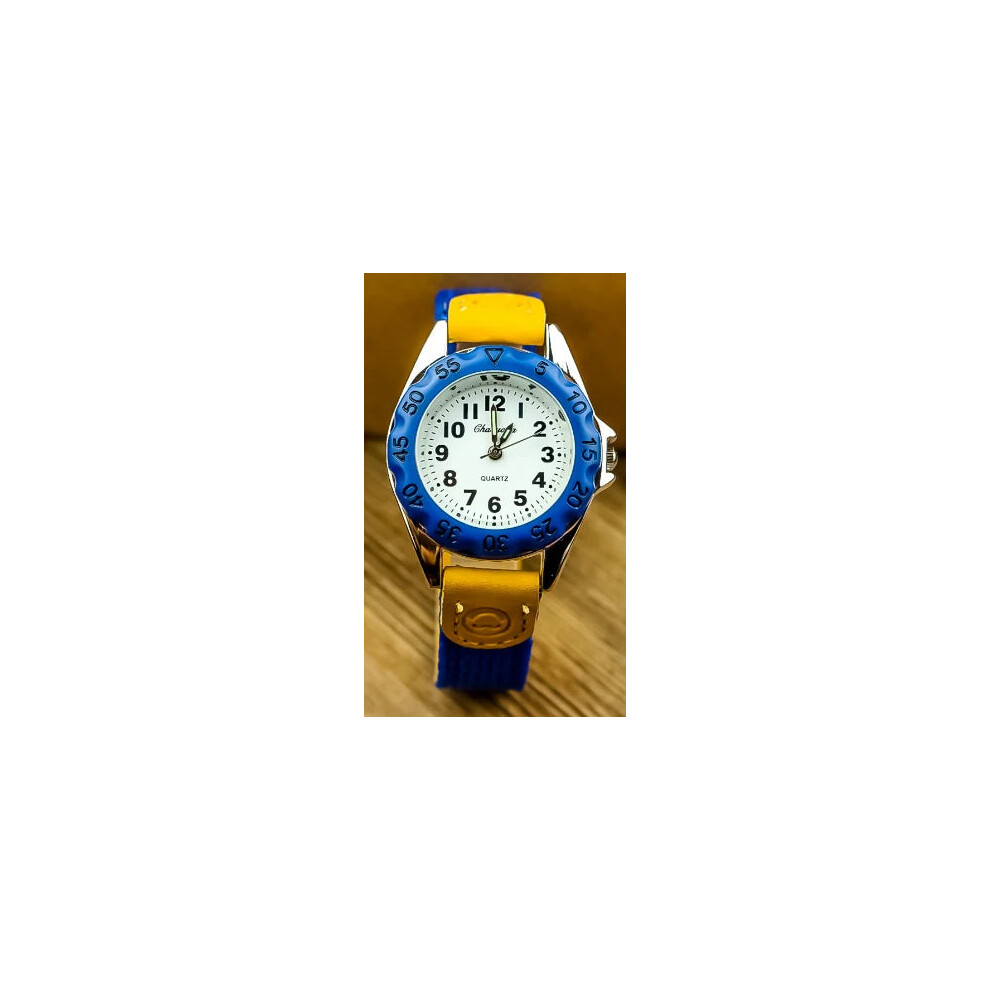 (digital black white 4) Boys Girls Quartz Watch Kids Childrens Fabric Strap Student Wristwatch