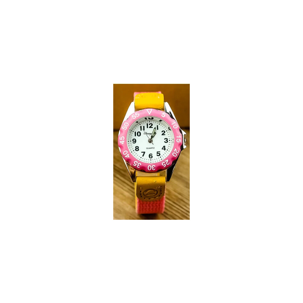 (digital black white 5) Boys Girls Quartz Watch Kids Childrens Fabric Strap Student Wristwatch