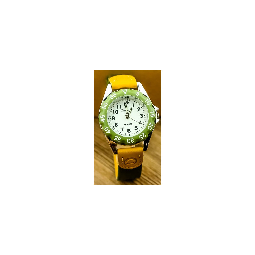 (digital black white 7) Boys Girls Quartz Watch Kids Childrens Fabric Strap Student Wristwatch