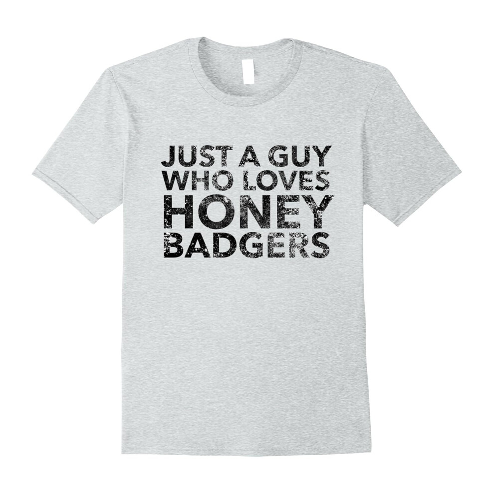 (XXXL) Just a Guy Who Loves Honey Badgers Shirt-Father's Day