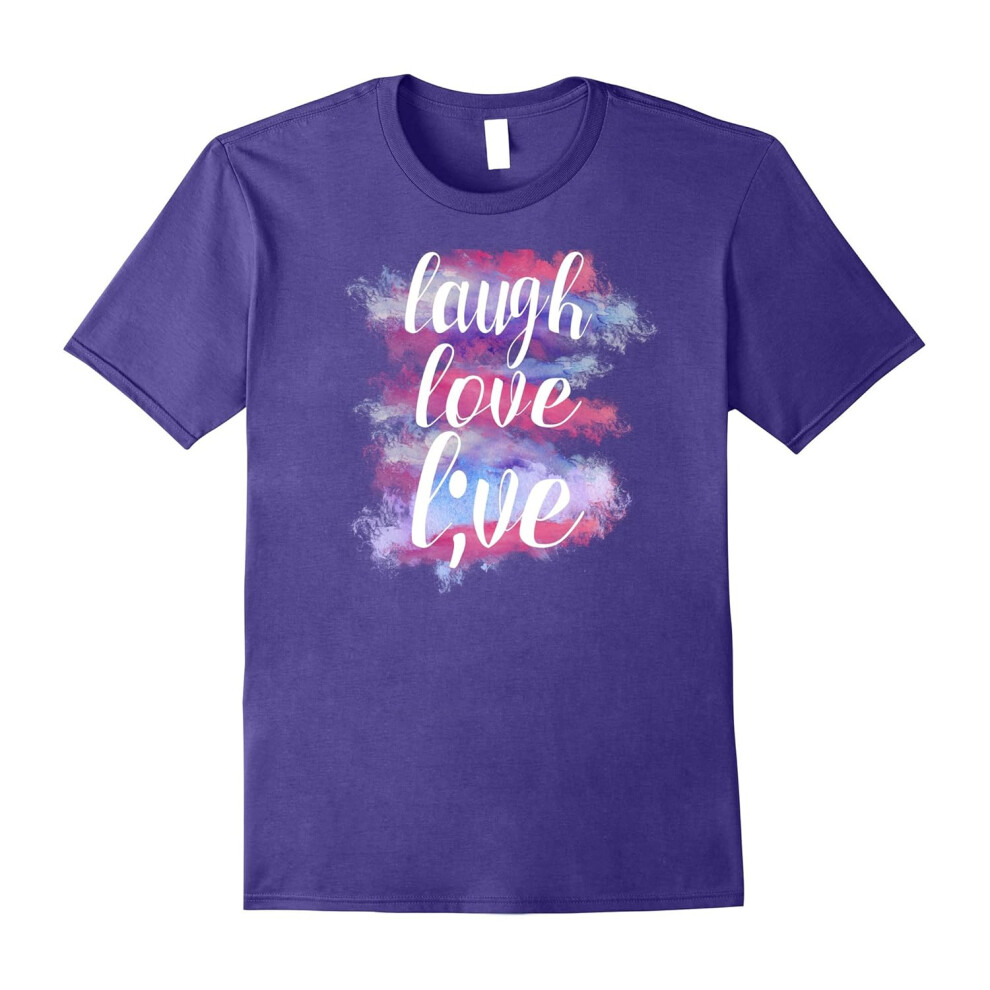 (XL) Suicide Prevention Shirt ~ Laugh Love Live TShirt-Father's Day