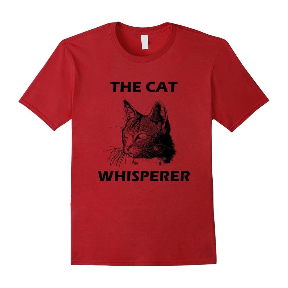 (XXXL) The Cat Whisperer Funny Black Cat Lover Vintage T-Shirt-Father's Day