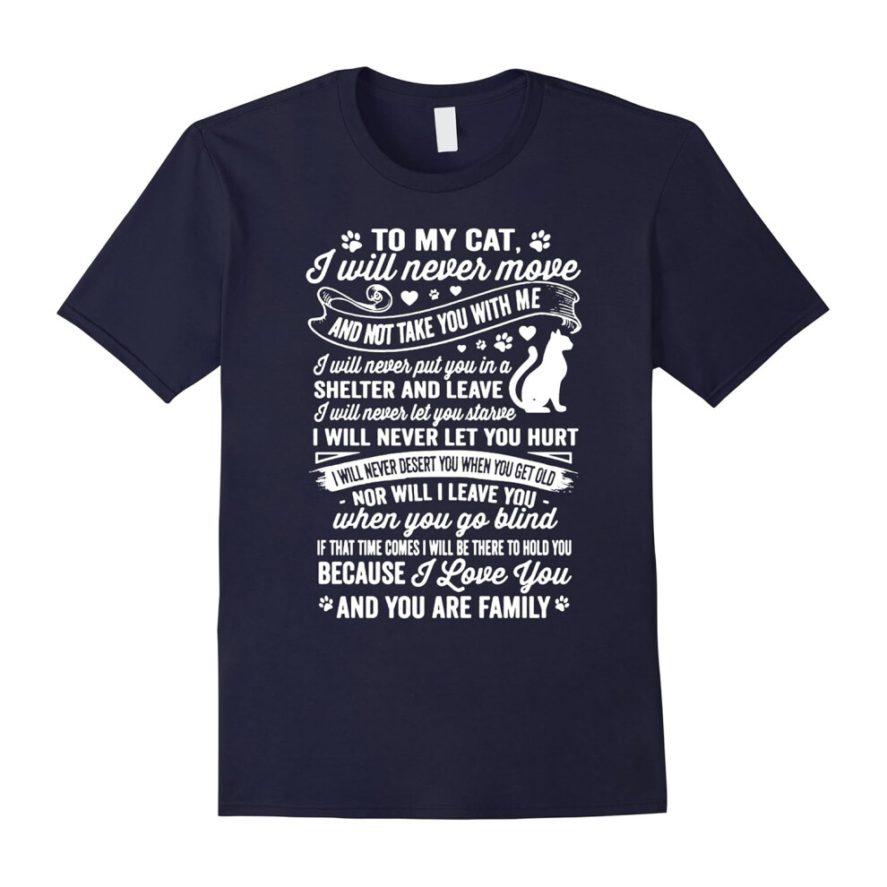 (M) Cat Lover Shirt â Promise To My Cat Shirt-Father's Day