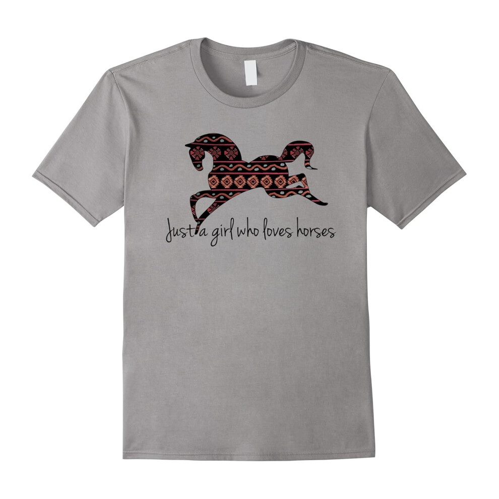 (S) Just a Girl Who Loves Horses shirt-Father's Day