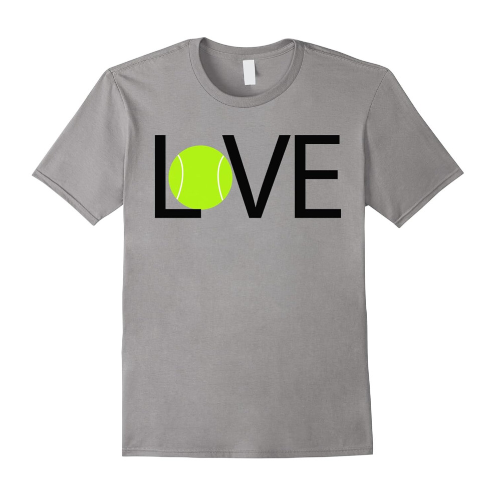 (S) I Love Tennis T-shirt. Tennis Ball my Favorite Sport-Father's Day