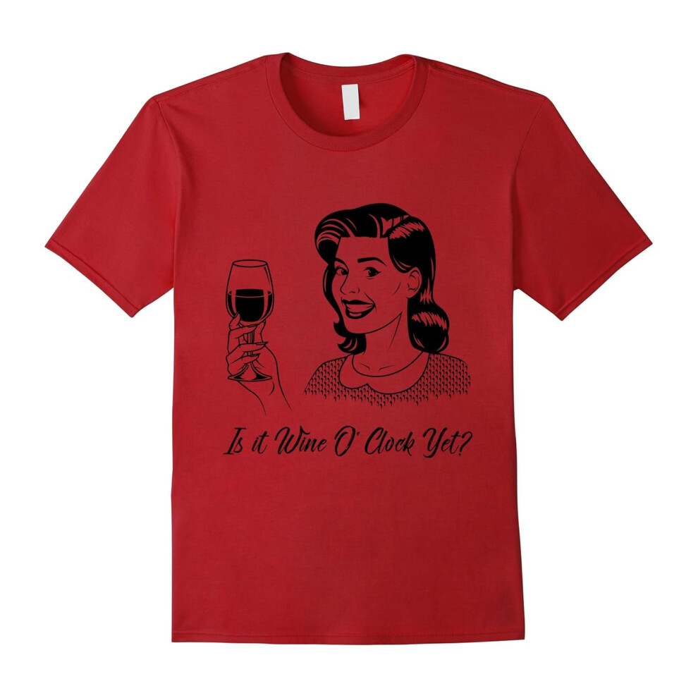 (M) Womens Ladies Mom Likes to Drink Wine Lover Funny T-Shirt-Father's Day