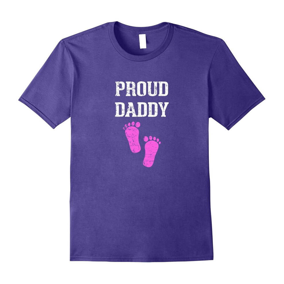 (XXL) Proud Daddy Baby Girl Gender Reveal T-Shirt-Father's Day