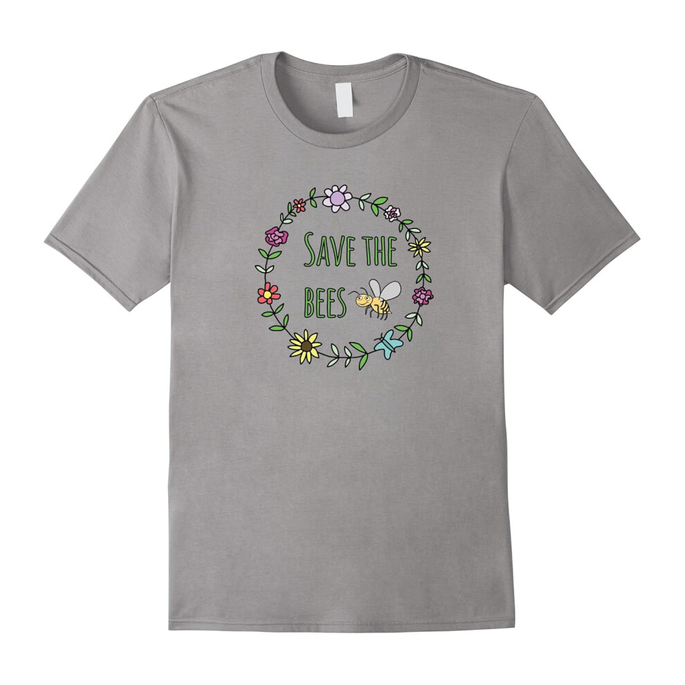 (XL) Save The Bees Inspirational T-Shirt For Nature Lovers-Father's Day