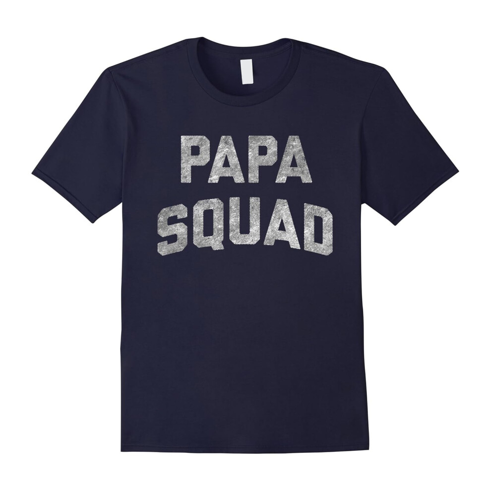 (L) Grandfather Tshirt Gift for Grandparents Day â PAPA SQUAD-Father's Day