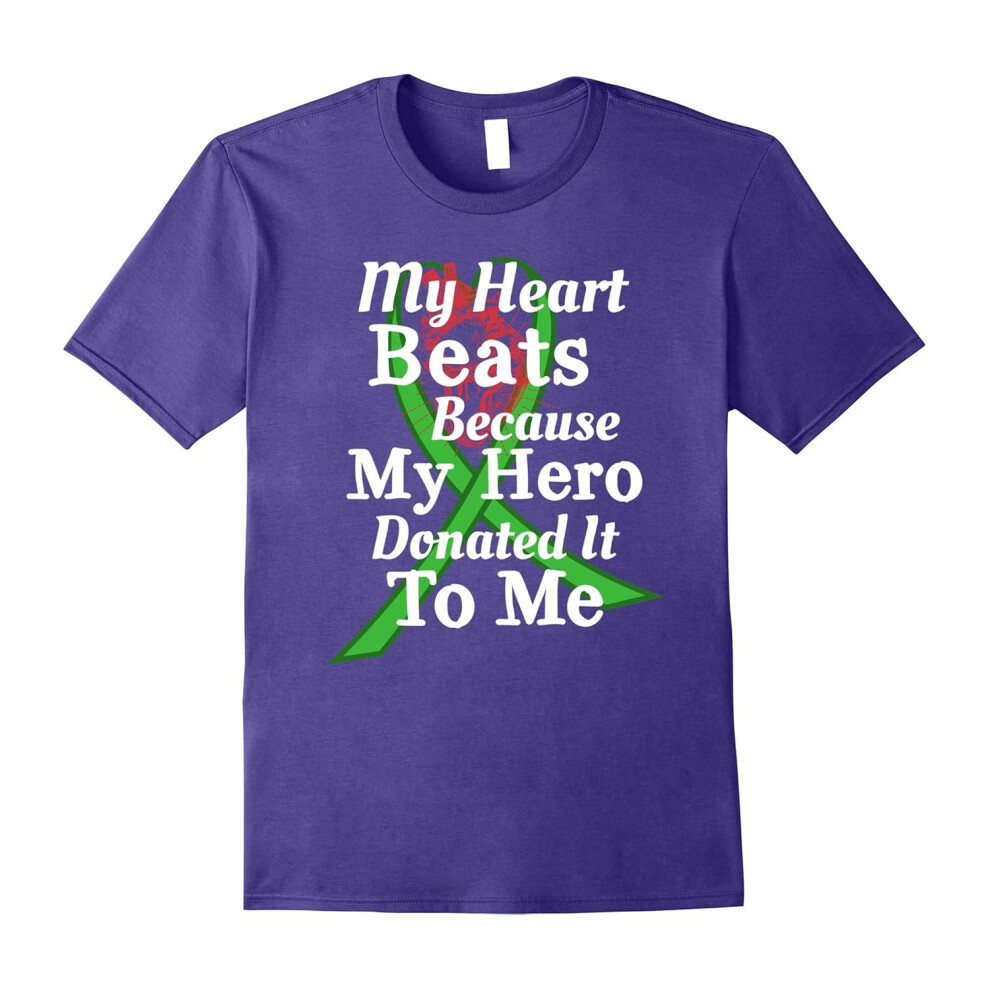 (XL) Heart Organ Transplant Hero Gratitude T Shirt-Father's Day