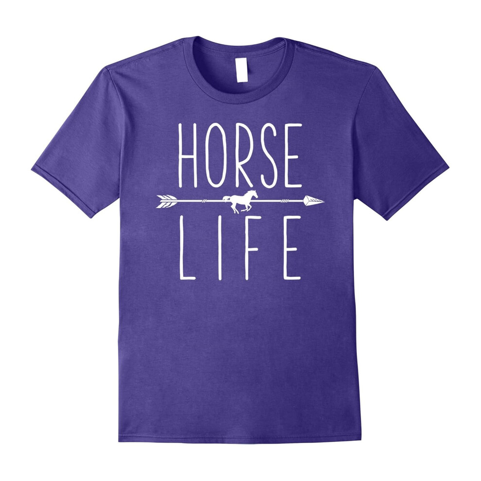 (XXL) Funny I Love Horse Obesessed T Shirt Horses Racing Riding-Father's Day