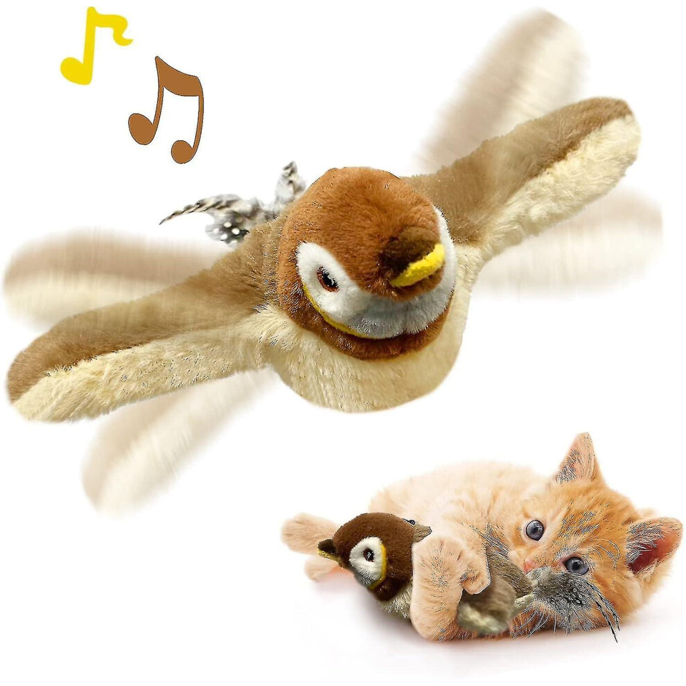 (sparrows) Cat Toys, Flapping Wings Sparrow Catnip Toys