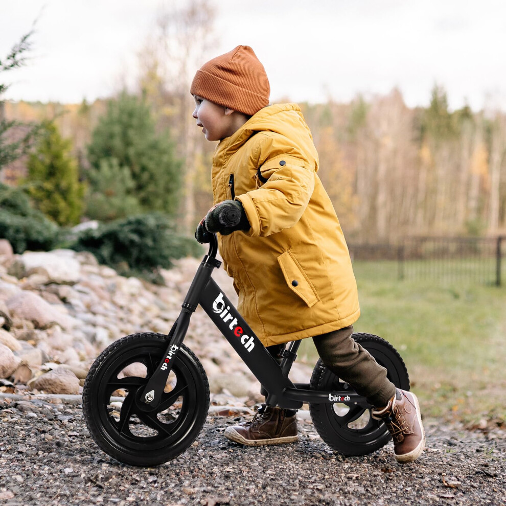 Balance Bike for Kids Toddlers 12 inch No Pedal Training Bicycle Lightweight Carbon Steel Frame with Adjustable Handlebar Seat for 2 6 Years Old on OnBuy