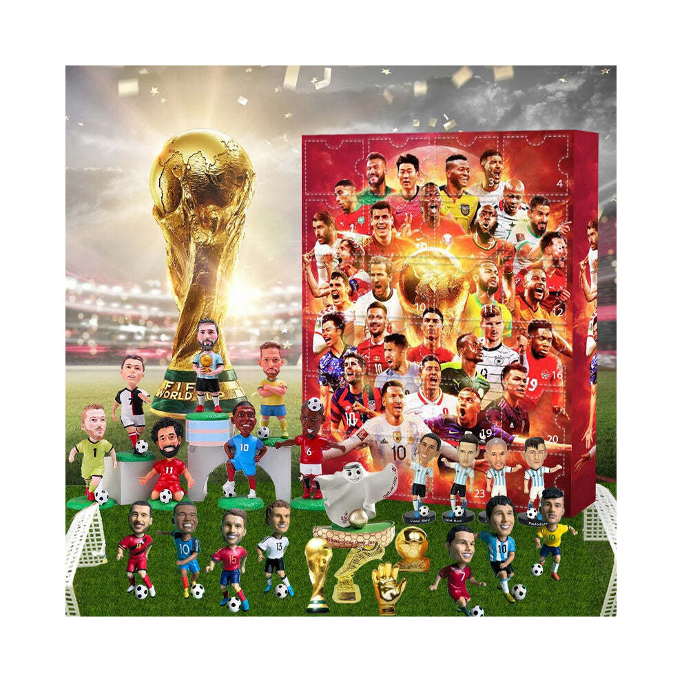 2024 World Cup Advent Calendar World Cup Advent Calendar Christmas Blind Box Messi, Cairo, Mbappe, etc.